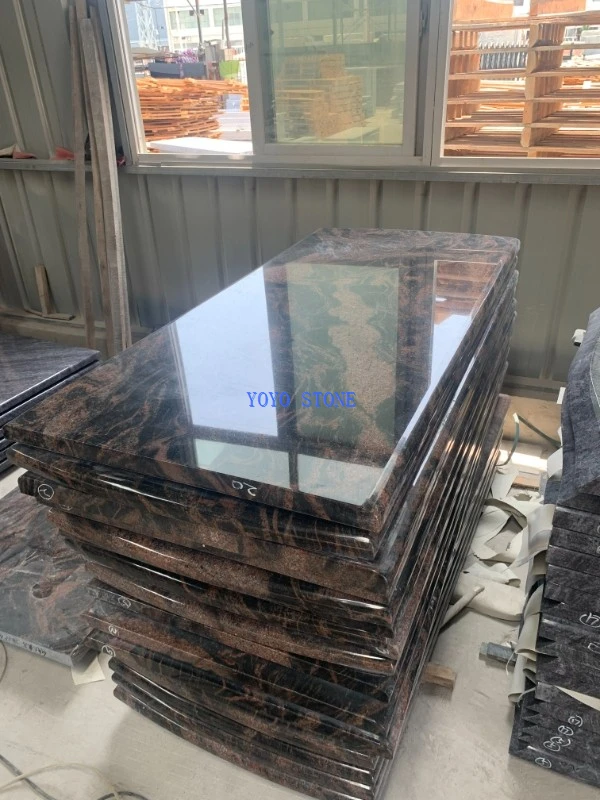Aurora Granite Tombstone Cover